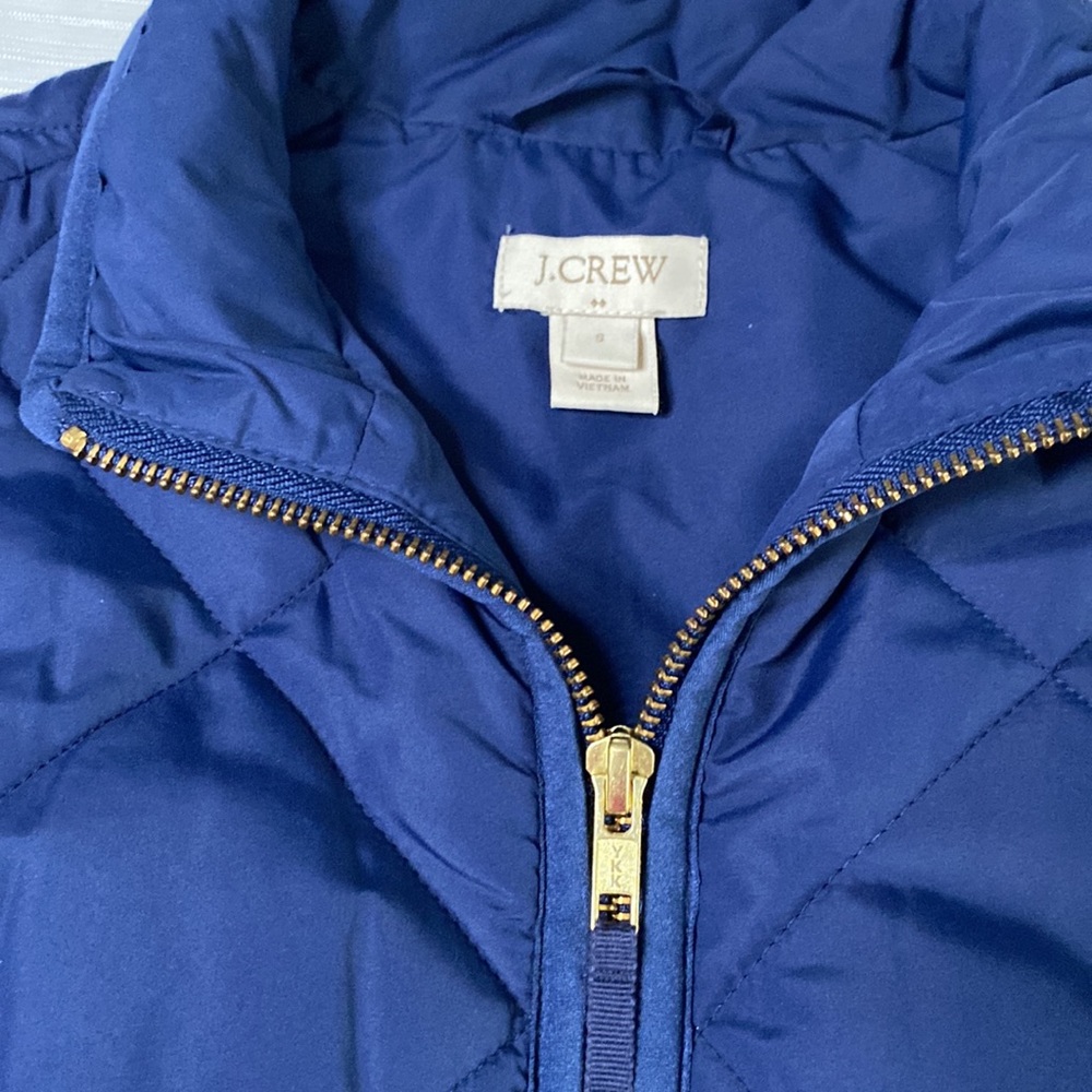 J. Crew Zip-up Quilted Vest Small